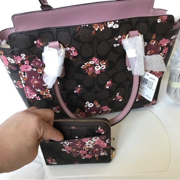 💦🌸coach satchel set🌸crossbody & wallet/brown - Picture 6 of 8
